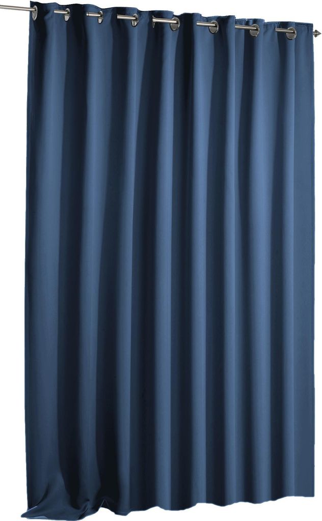 Verdunklungsvorhang blau Ösen 135x175 cm Vorhang blickdicht Gardine