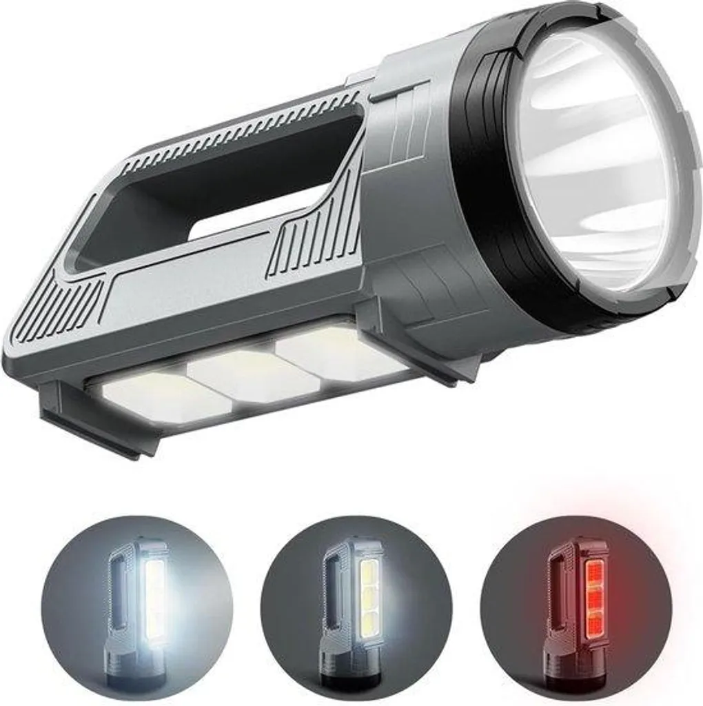 Projecteur puissant rechargeable pour éclairage extérieur maison et bivouac