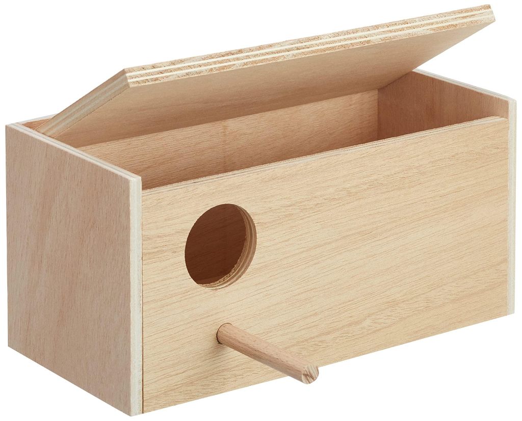 Nichoir à perruches Nobby 28.5 x 14.0 x 14.0 cm, trou à Image du produit 