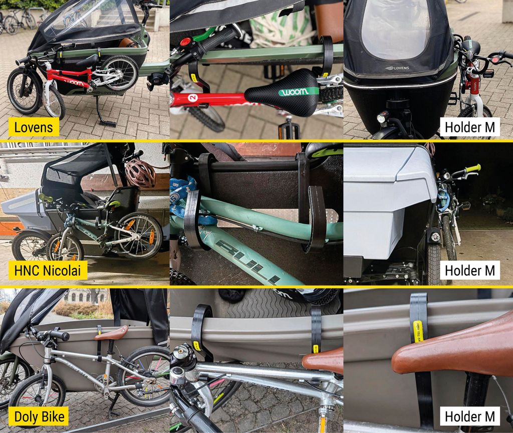 Bike Holder M 2.0 - Fahrradhalterung Für Lastenrad Kinderfahrräder