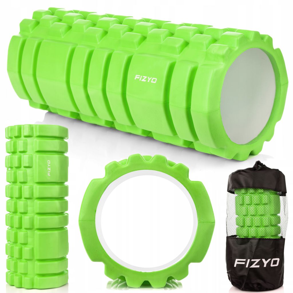 FIZYO Faszienrolle zur Fitness, Yoga und Rehabilitation, Selbstmassage Massagerolle für Rücken Wirbelsäule, Foam Roller mittelharter EVA 33x14 c...