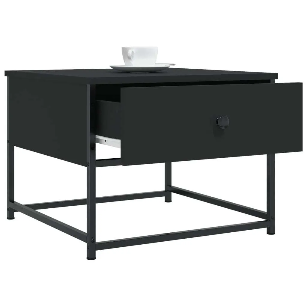 Tavolino Nero 51x51x40 cm Design Moderno - Mobili Legno Composito 5094884 - 4