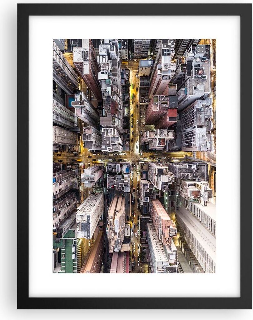 Gerahmtes Poster - Schwarzer Rahmen - Metropole Produktbild 