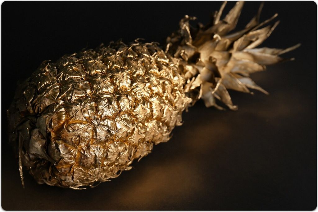 Küchenmatte 60x90 cm Vinylmatte Bodenmatte Dekoration - Goldenes Gemüse Früchte