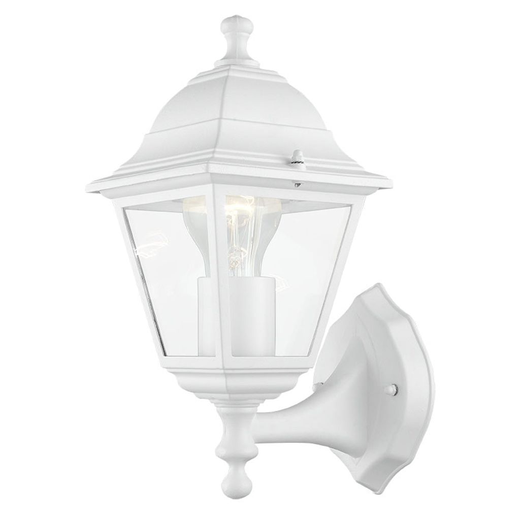 Eglo Außen-Wandleuchte Belfort 1 weiß E27, max. 60 W Produktbild 