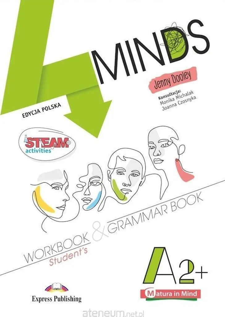 Méthode de langue 4 Minds A2+ Livre de l'élève et Grammaire DigiBook