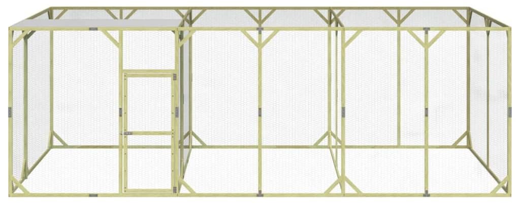 vidaXL Hühnerstall 600x300x200 cm Massivholz Kiefer Imprägniert