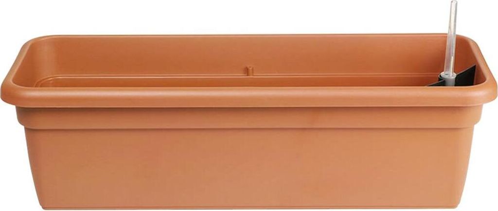 Geda Balkonkasten FLORA Terracotta mit Bewässerungseinsatz 79 cm - Kunststoff