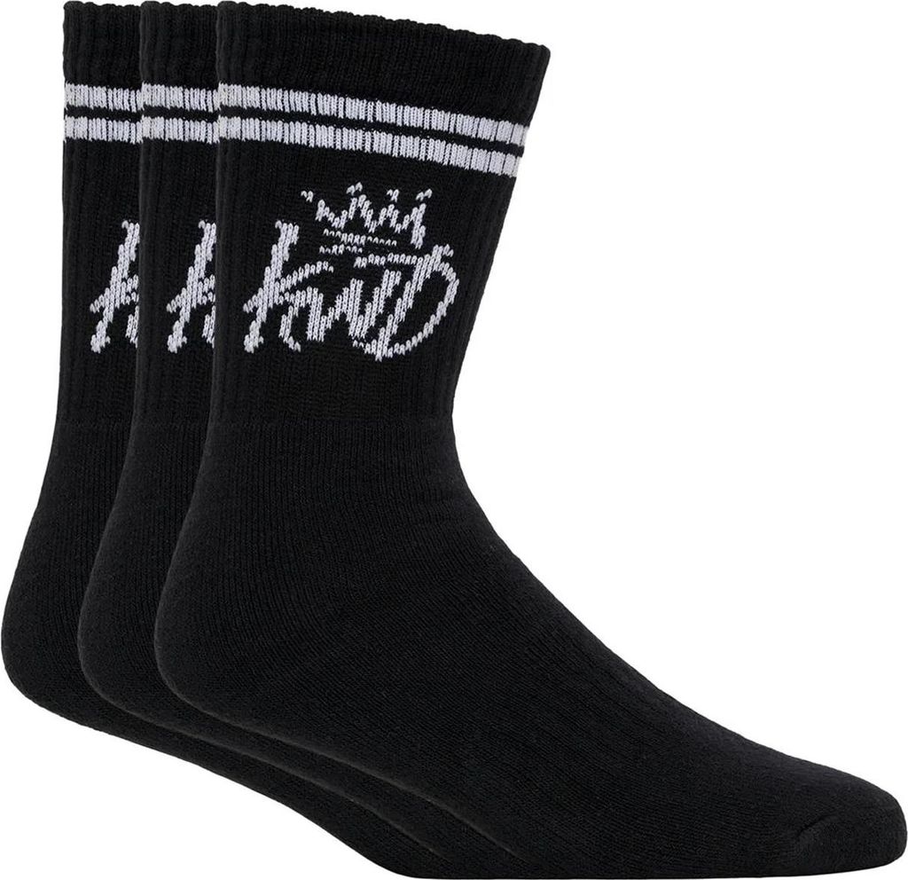 Kings Will Dream - "Hopper" Socken für Herren (3er-Pack) BG2186 (Einheitsgröße) (Schwarz)