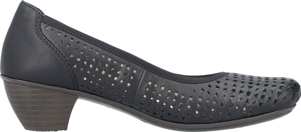 Rieker Pumps - Asphaltschwarz Glattleder Größe: 40 Normal Produktbild 3