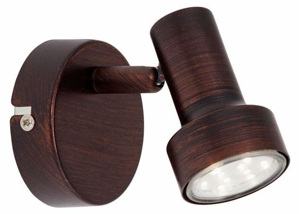 LED Spot Wandleuchte, Ø 8 cm, 3 W, Kupfer, Briloner Produktbild 