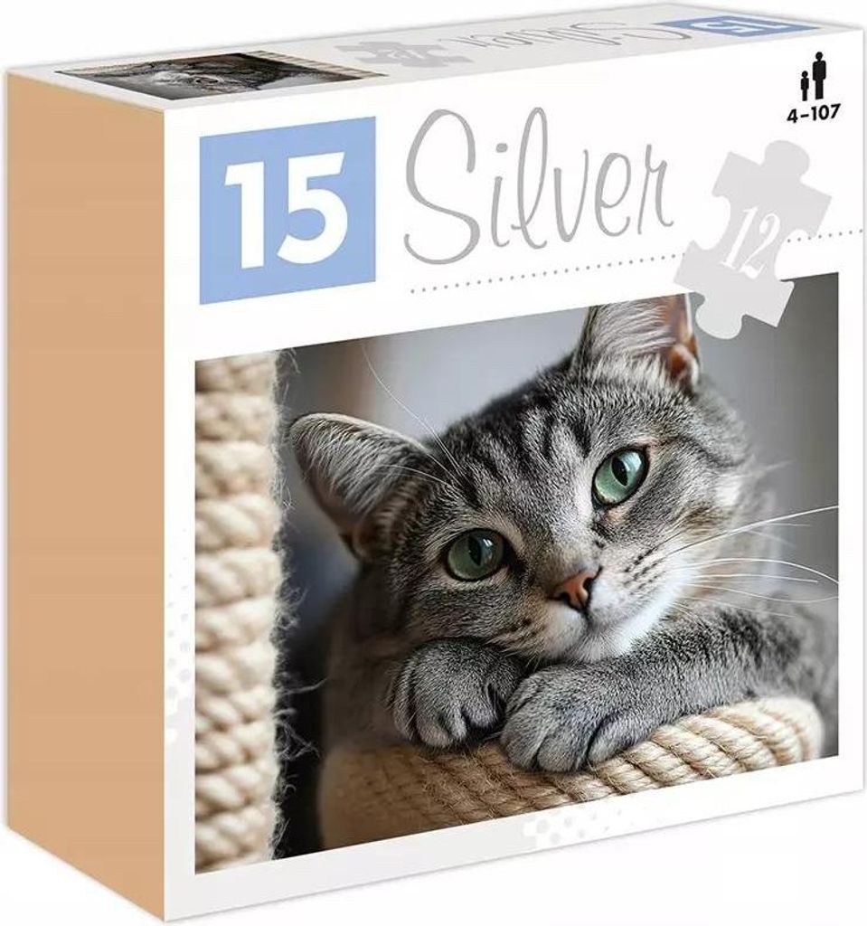 SILVER Alexander Puzzle 12 el. Kot - rehabilitacja, terapia, duże kotek