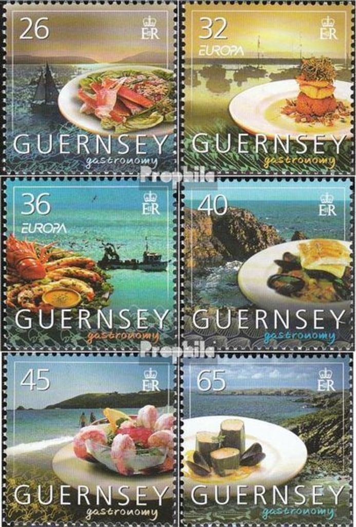 Briefmarken GB - Guernsey 2005 Mi 1044-1049 (kompl.Ausg.) postfrisch Gastronomie