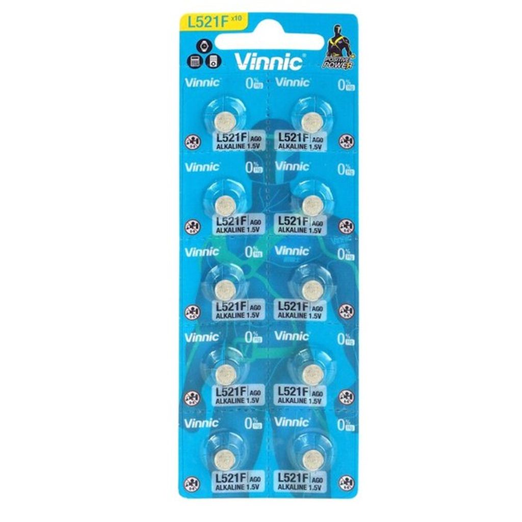 Batérie AG0, G0, LR521, V379, SR521SW, SR63 Alkalické 1,5 V Obrázok produktu 