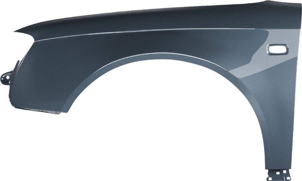 BLU Premium Kotflügel Passend für Audi A4 B7 LX7Z Links Grau DelphinGrau | 2004-2008 | Vorderseite Vorne | Lackiert | Einbaufertig | Verzinkt