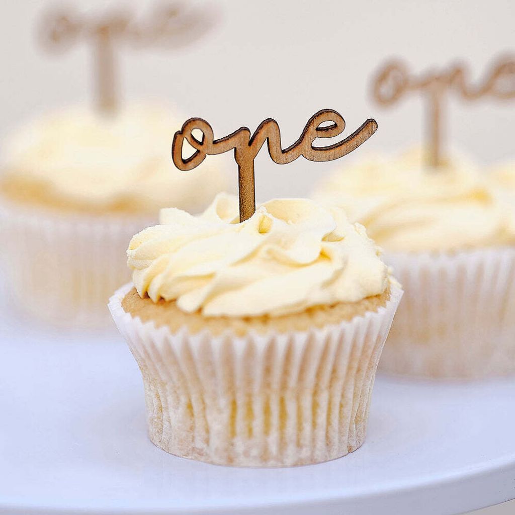6 Mein erstes Jahr Cupcake Topper