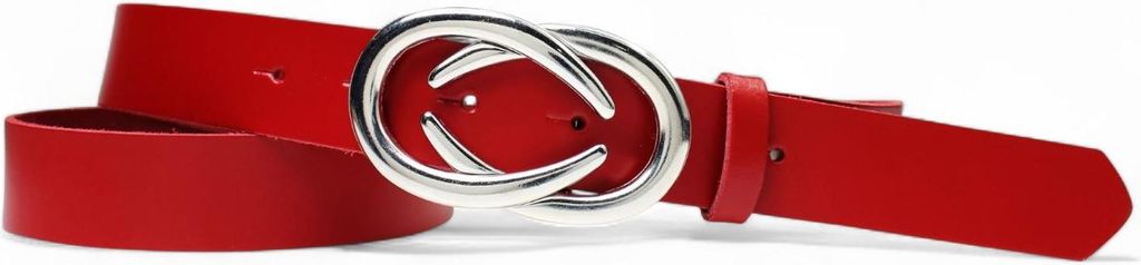 Ledergürtel Damen Echtleder 3 cm, Schnalle silber modisch, Gürtel FRONHOFER
