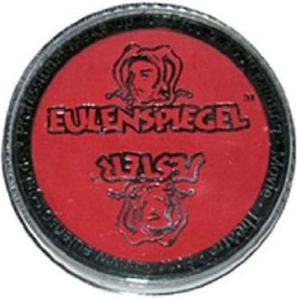 Eulenspiegel 185667 - Profi-Aqua Schminke, Hellrot, 20 ml, vegan