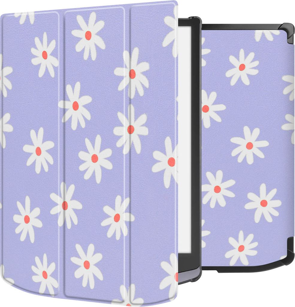 imoshion Design Trifold Hard Case Sleepcover Pocketbook InkPad X Pro - Flowers Distance