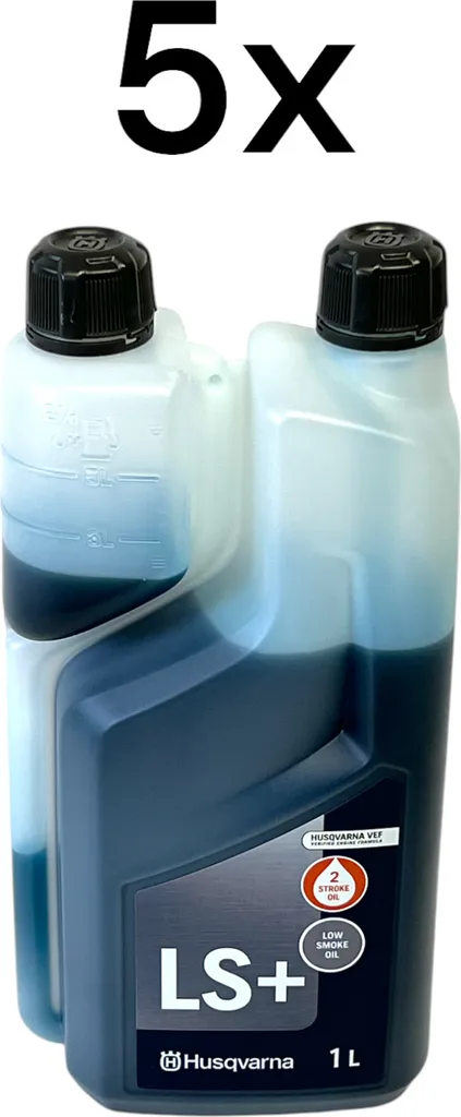 Huile 2 Temps Semi-Synthétique Husqvarna LS+ 1 Litre pour Tronçonneuse