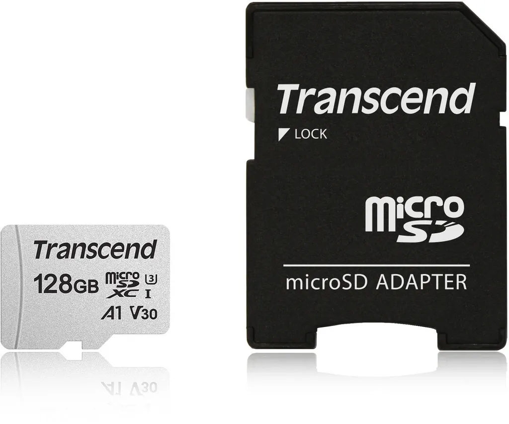 Memoria microSD Transcend 300S 128GB - Sicurezza Dati e Standard V30 - 8