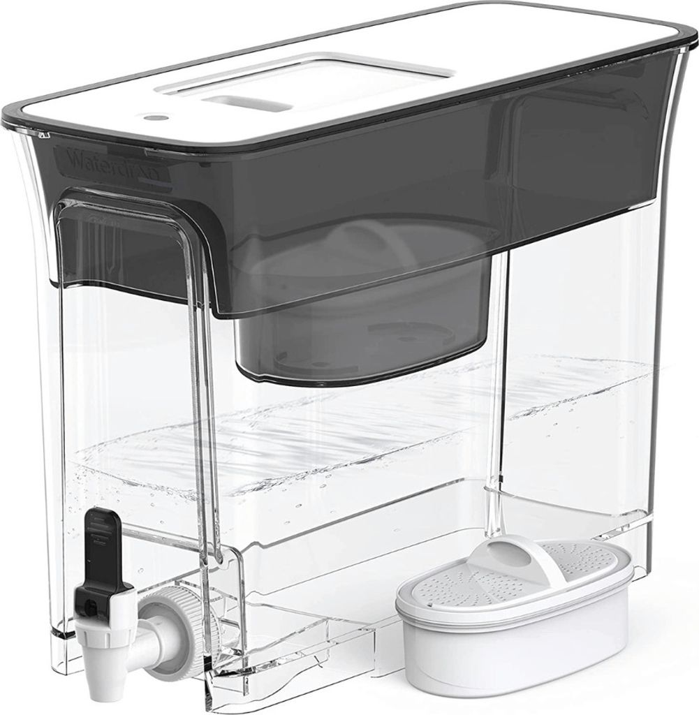 Waterdrop Wasserfilter Kanne, Wasserfilterspender mit 1×90 Tage Filter, NSF er, Reduziert Kalk, Chlor, Blei (Filter: WD-PF-01A Plus)