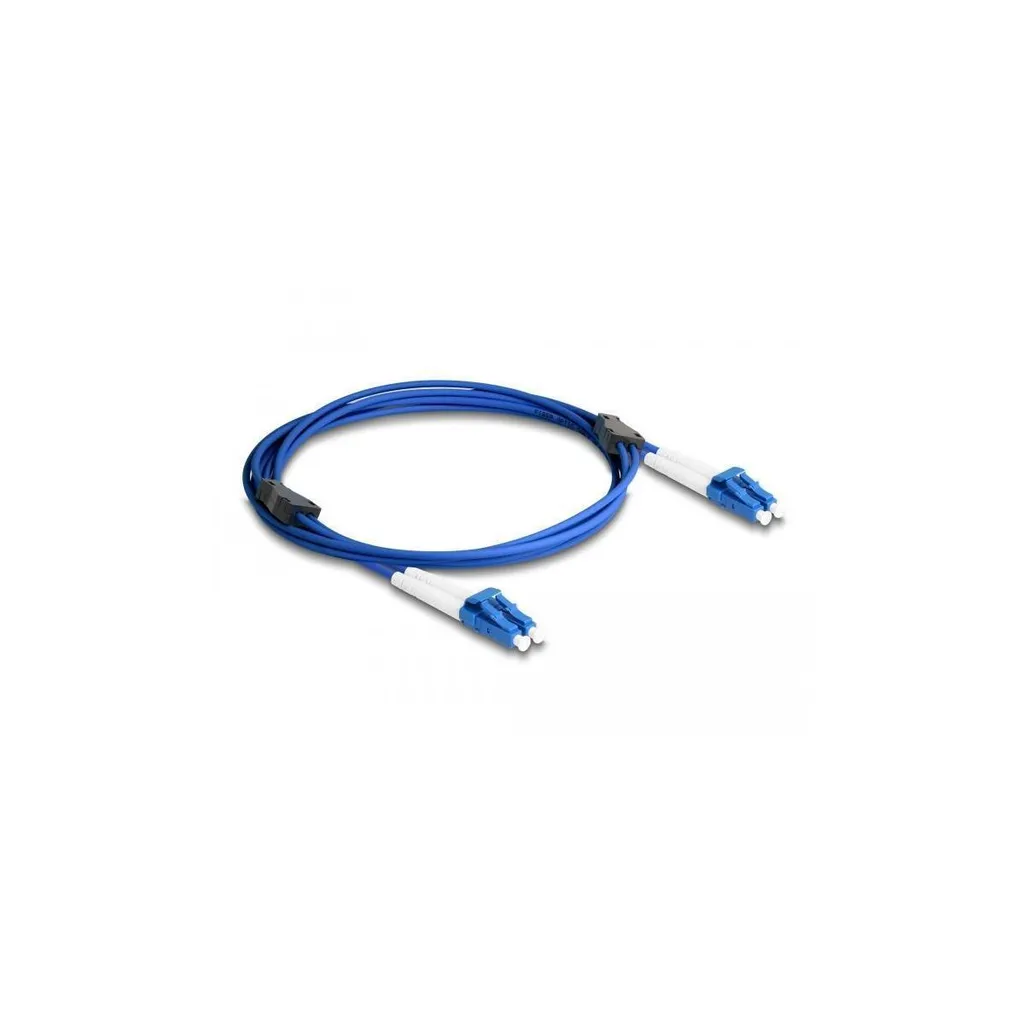 DELOCK Câble LWL LC Duplex Singlemode 2m avec Armure Métallique
