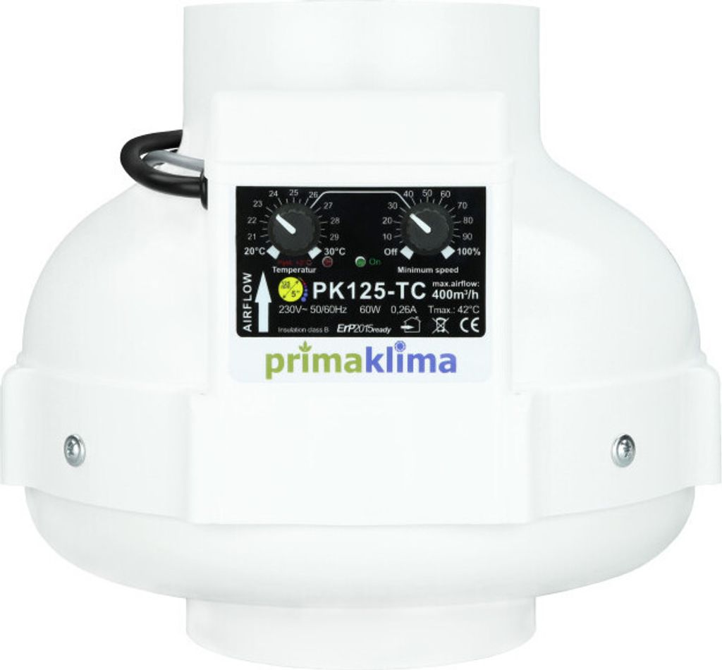 Prima Klima PK125-TC AC bis 400 m³/h mit 125 mm Anschluss