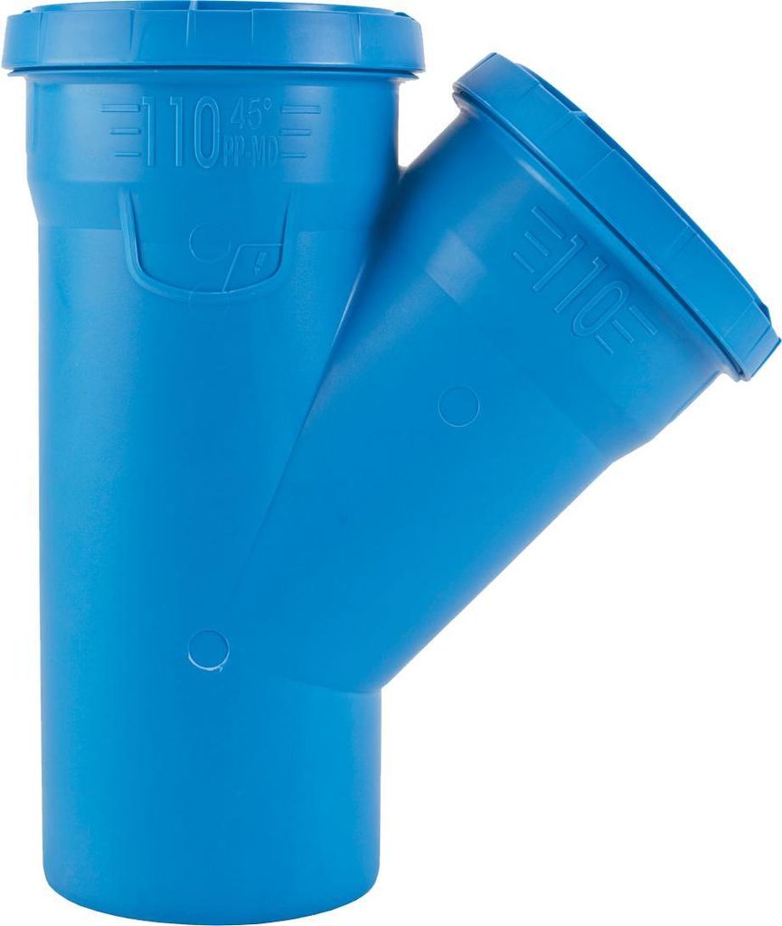 Marley Abzweig für Abwasser dBlue DN 110/50 45° schalldämmend 20 cm blau