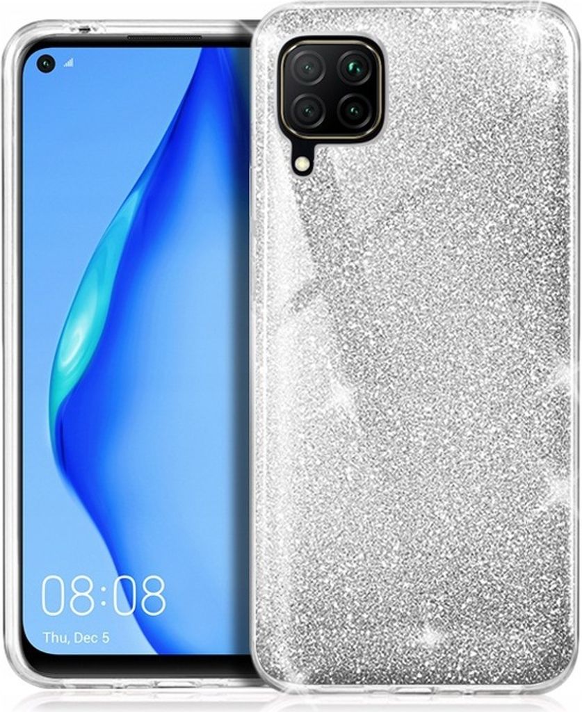 Für IPHONE 11 PRO- Handy Tasche Hülle Cover GLITTER Etui Brokat Case SILBER