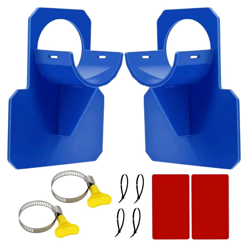 Schlauchhalterung für Swimmingpools - Halterungen für Poolwasserschläuche - Verstellbare Rohrklemmenhaken für Garten und Terrasse