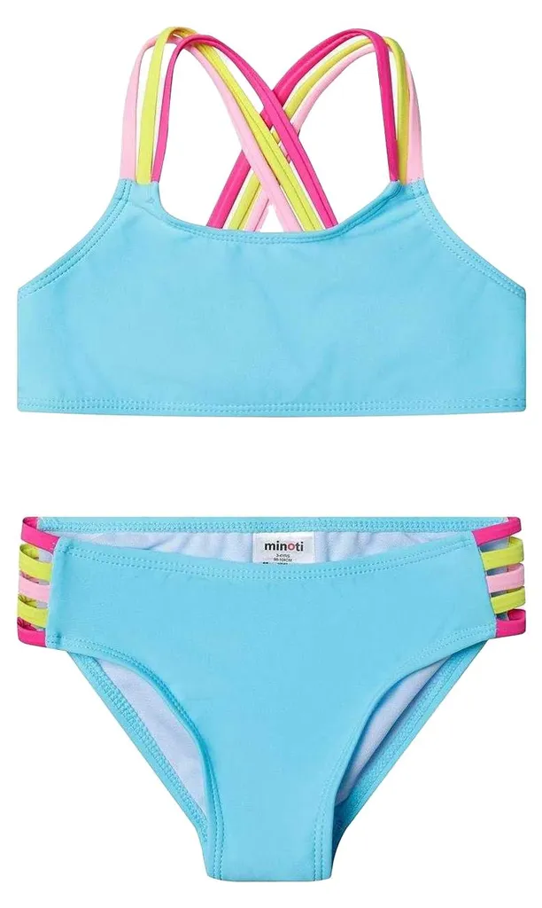 Bikini fille Minoti MN755 bleu 152-158 : confort et maintien garanti