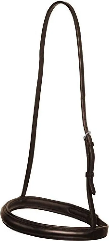 Muserolle de Travail en Cuir Marron Collegiate IV pour Cheval de Sport