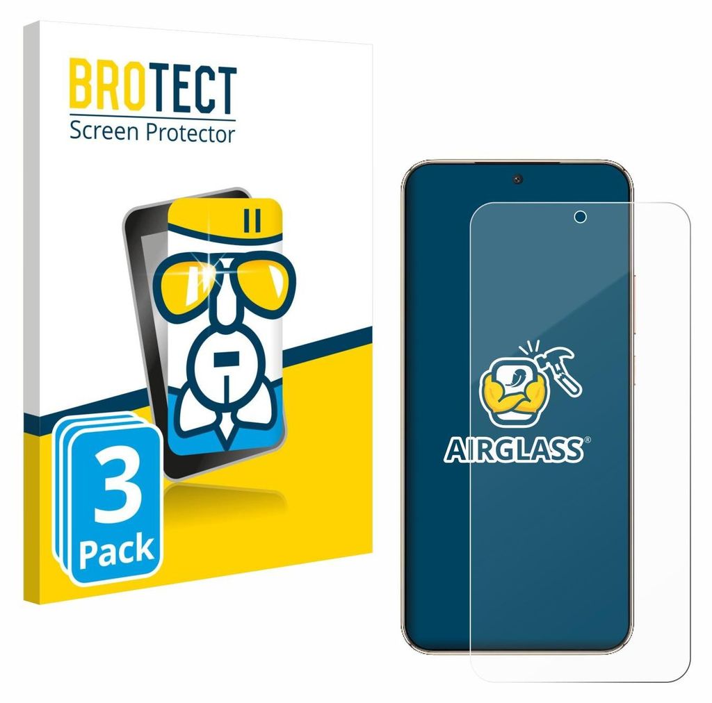 3x BROTECT Schutzglas für Honor Magic 8 Lite Schutzfolie Panzer Folie Glas Display Schutz klar
