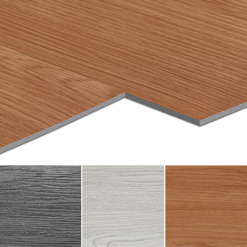 Bettizia PVC Bodenbelag Vinylboden Selbstklebend 18 Stück 2.51m², Wasserfest Rutschfest für Küche, Wohnzimmer, Balkon (Braun oak)
