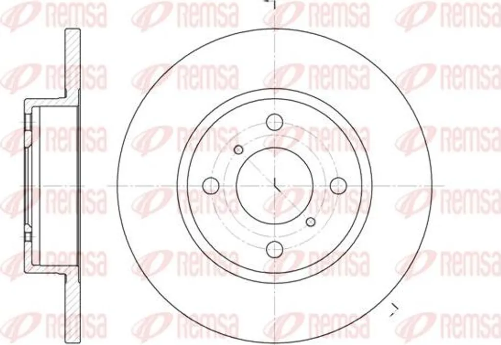 Disque de frein pour Opel Agila A - Remplacement OE 4700711 REMSA