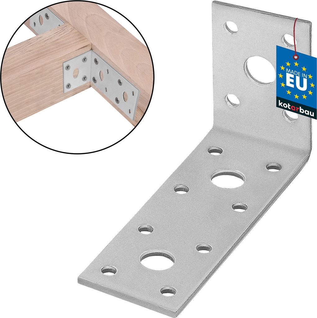 KOTARBAU® Lacznik katowy 100 x 50 x 40 Stalowy katownik Zdjęcie produktu 