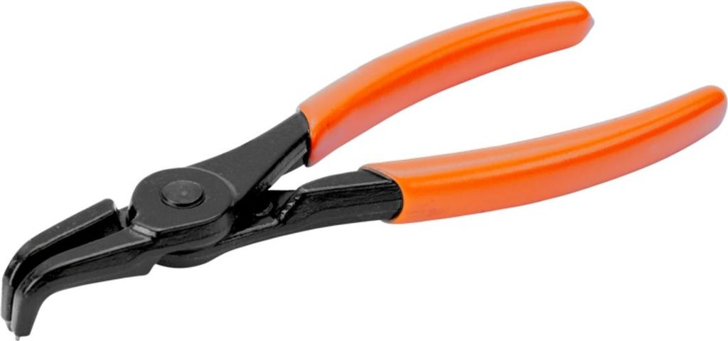 Bahco Zange für Innensicherungsringe mit um 90° abgewinkelten Backen, brüniert, 300 mm