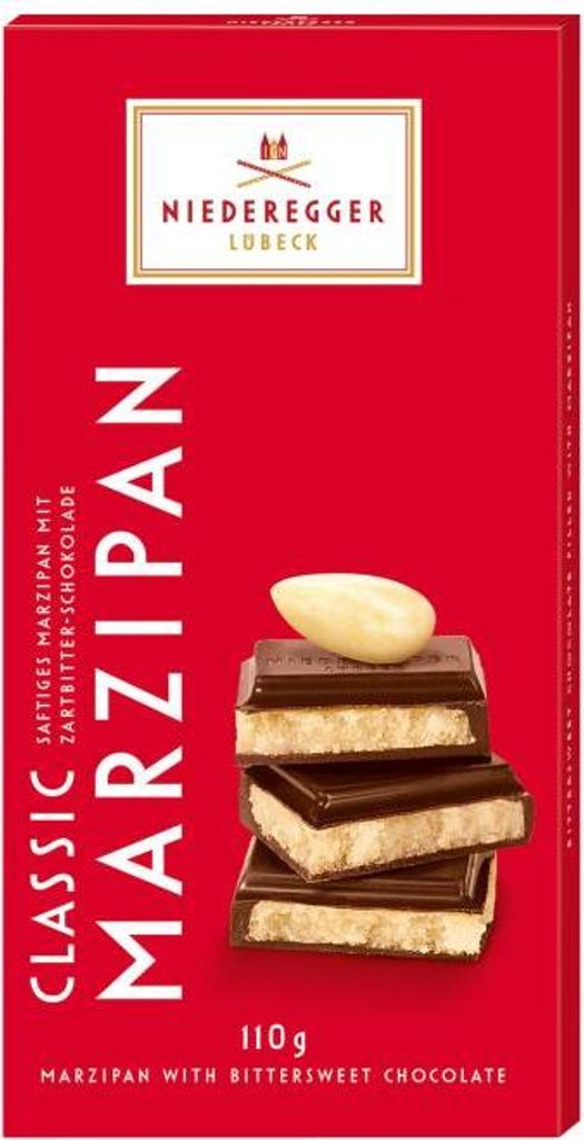 Niederegger Marzipan Tafel Classic Zartbitter Schokolade 110g