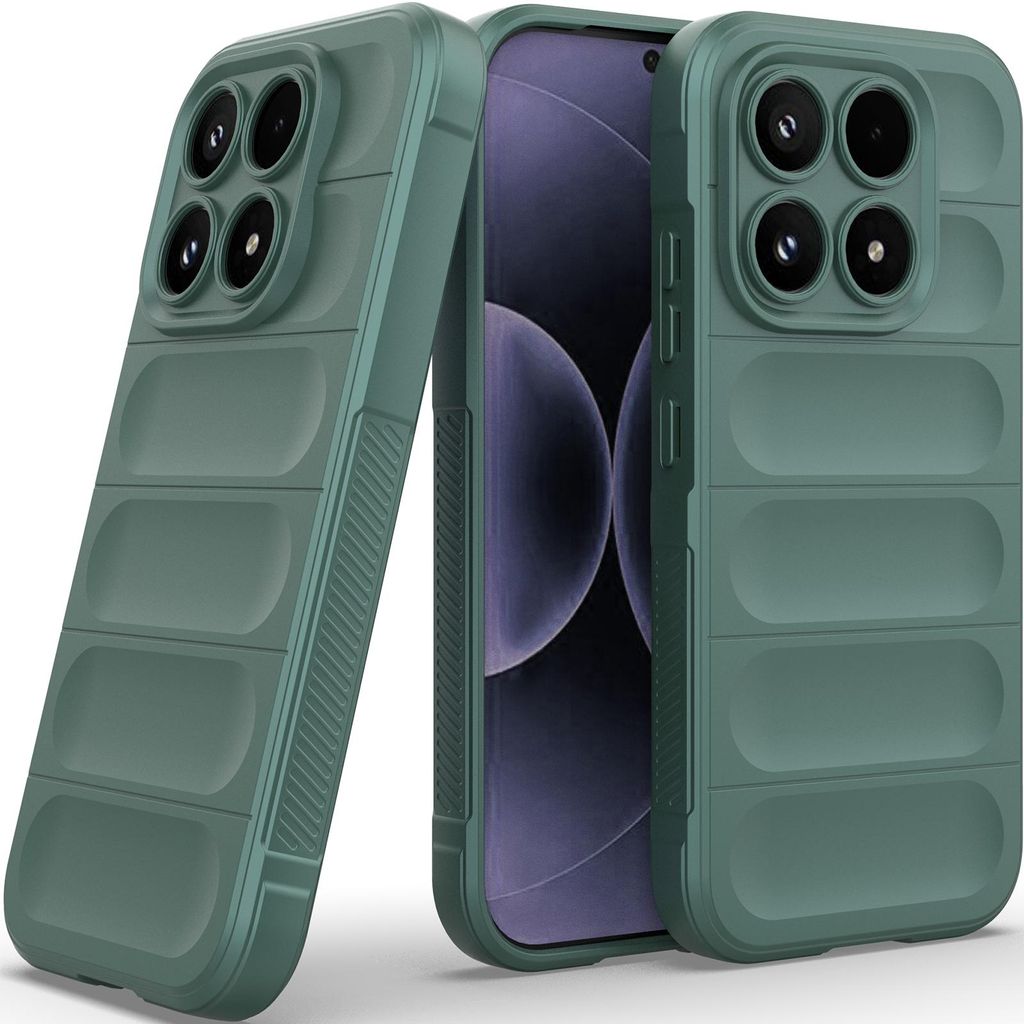 Handyhülle für Xiaomi 17 Weich TPU Silikon Stossfest Anti-rutsch Hülle Grün