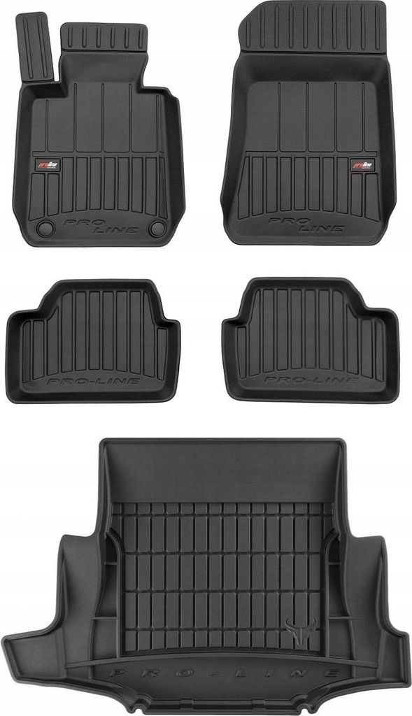 3D SET Gummifußmatten und Fußmatten BMW 1er E81 Schrägheck 2004-2011