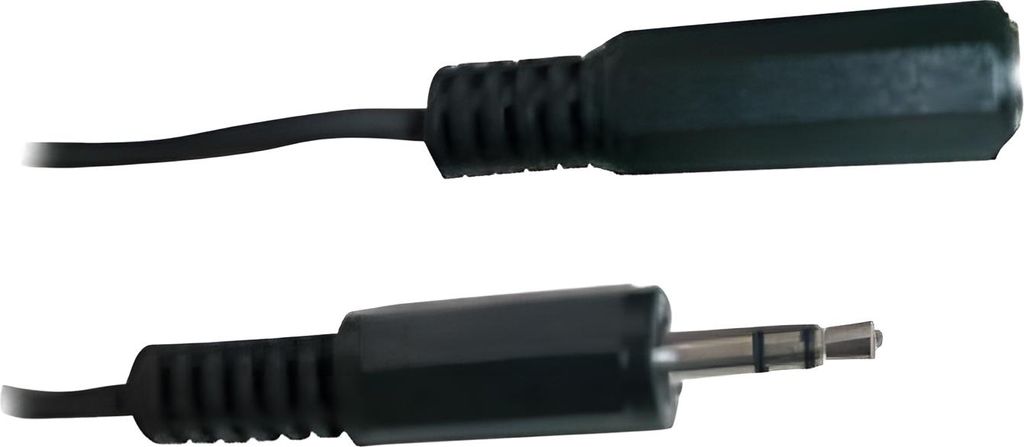 Schwaiger Kopfhörerverlängerung 3,5mm Klinke 5,0m Schwarz Immagine del prodotto 