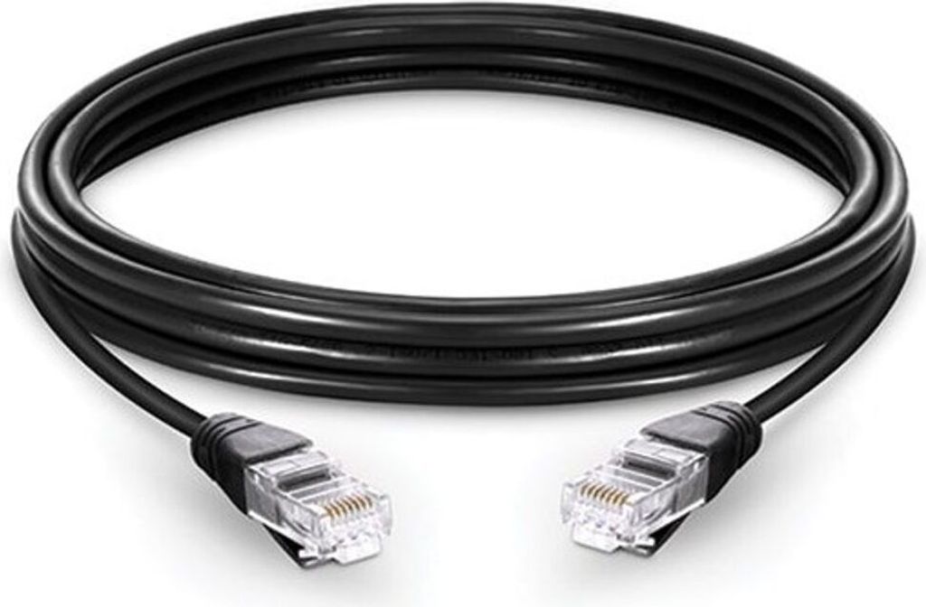 PREMIUMCORD Patchkabel UTP RJ45-RJ45 CAT5e 1m schwarz (sputp01C)