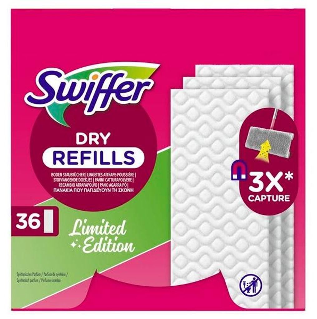 Swiffer Dry Pink Refills-navulling Limited Edition Productafbeelding 