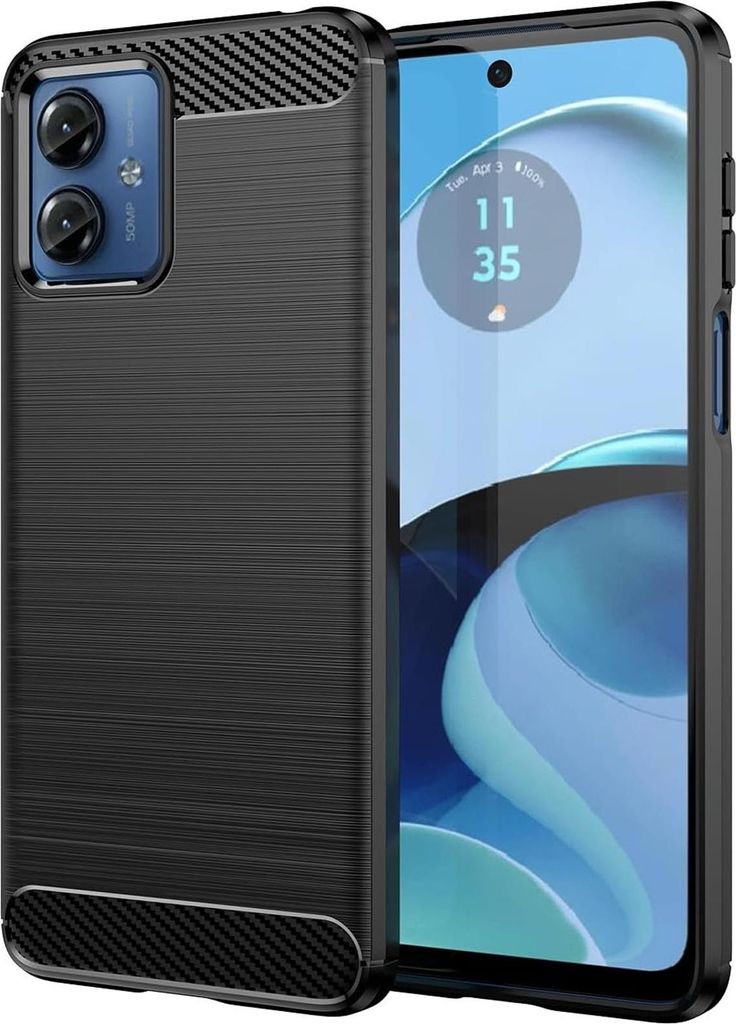 Hülle Carbon für Motorola Moto G54 5G Schutzhülle Handy Produktbild 