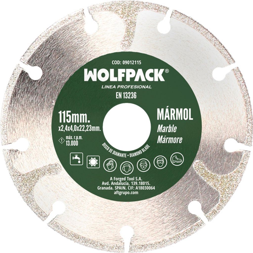 Diamantscheibe Ø 115 mm. Marmor. Speziell Diamond Edge