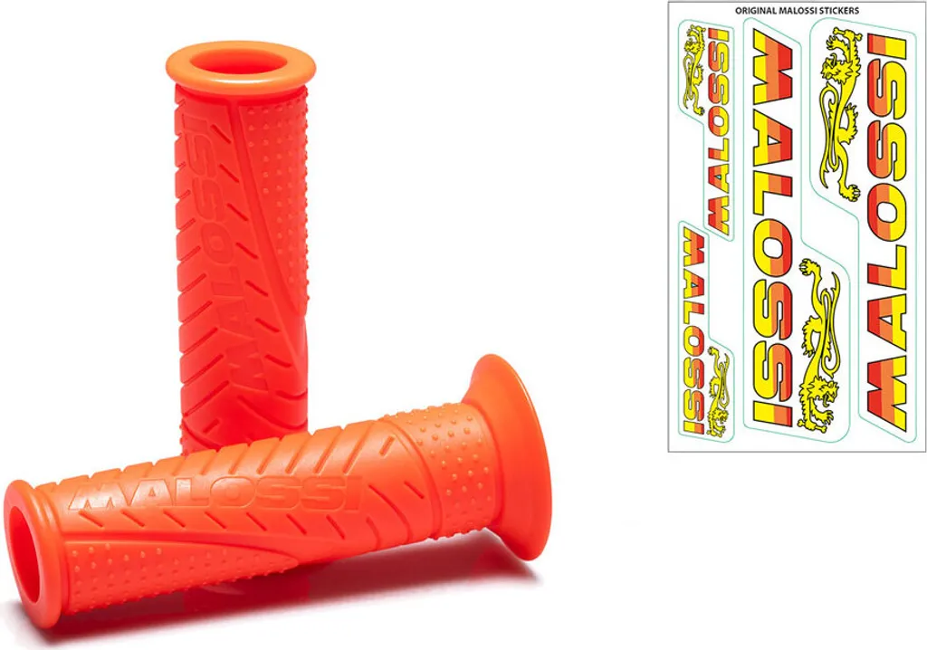 Malossi MHR Paire de poignées universelles orange fluo 22/24 ouvert