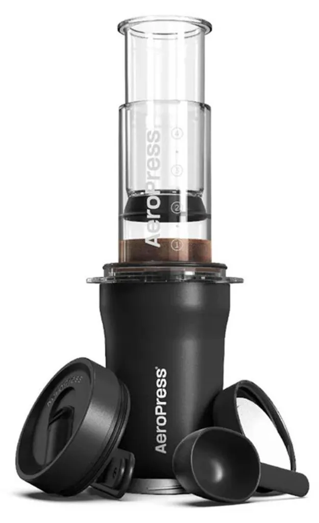 Recensione e Vendita AeroPress Go Plus Black - Ottimizzata per Viaggi