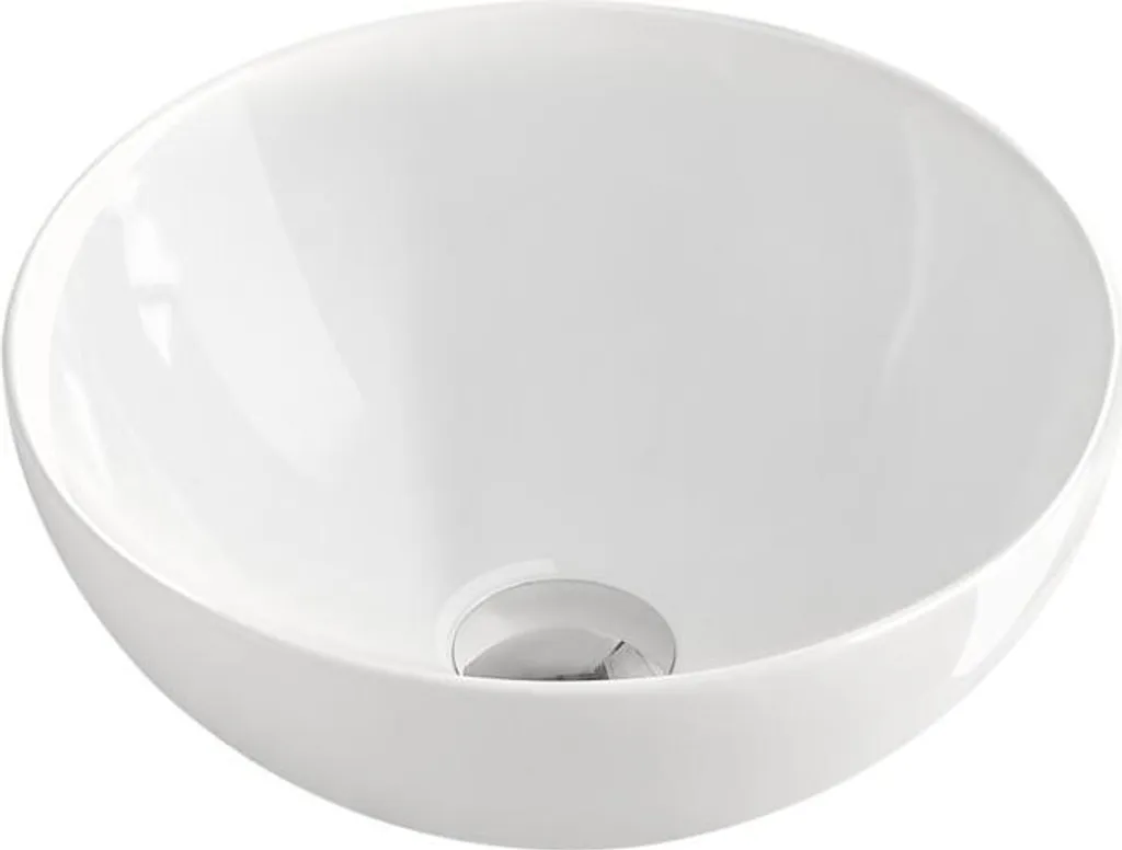 Lavabo Appoggio Bianco AqvaVetroceramica 325 mm - Pronta Consegna