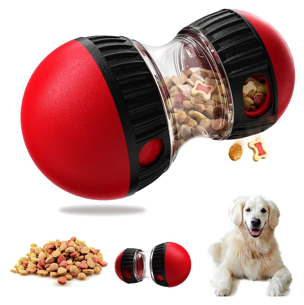 Intelligenzspielzeug für Hunde - Futterball mit einfacher Befüllung für interaktive Aktivitäten drinnen und draußen - Snackball für kleine un...